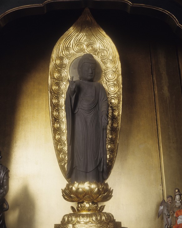 木造見返阿弥陀如来立像の画像